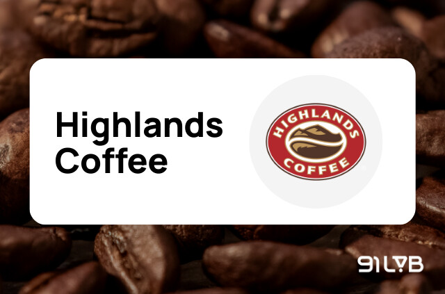 Highlands Coffee - Chuỗi cửa hàng quen thuộc, không chỉ phục vụ tại chỗ mà còn cung cấp dòng cà phê rang xay đóng gói