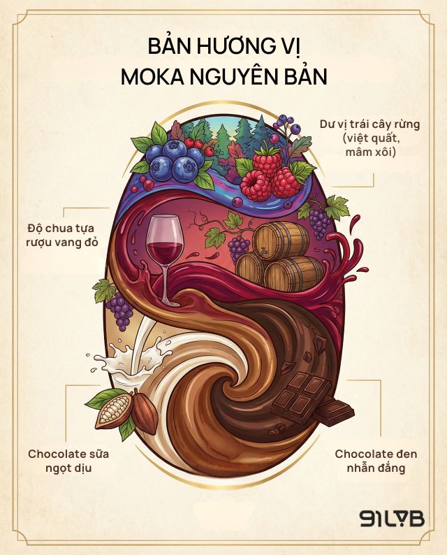 Tại châu Âu, Moka từ lâu đã trở thành chuẩn mực cho sự sang trọng nhờ profile hương vị phức hợp