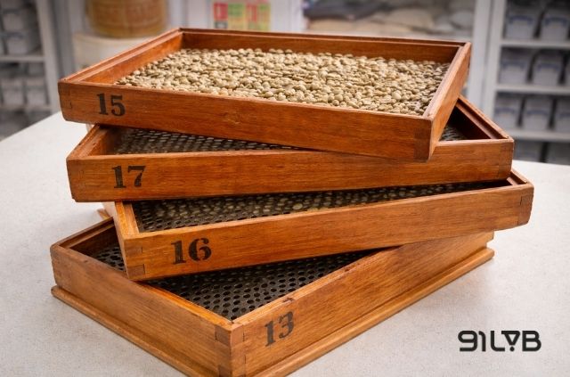 Blue Mountain thường được phân loại theo kích thước sàng