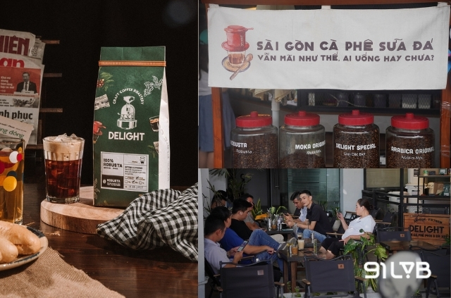 DELIGHT chú trọng nhiều vào chất lượng đồ uống hơn là thiết kế không gian