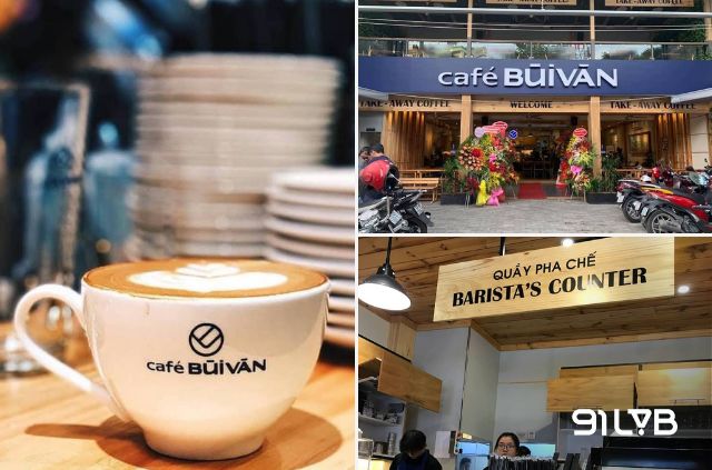Không gian bên trong Café Bùi Văn mang cảm giác ấm cúng và khá thoải mái để ngồi lâu