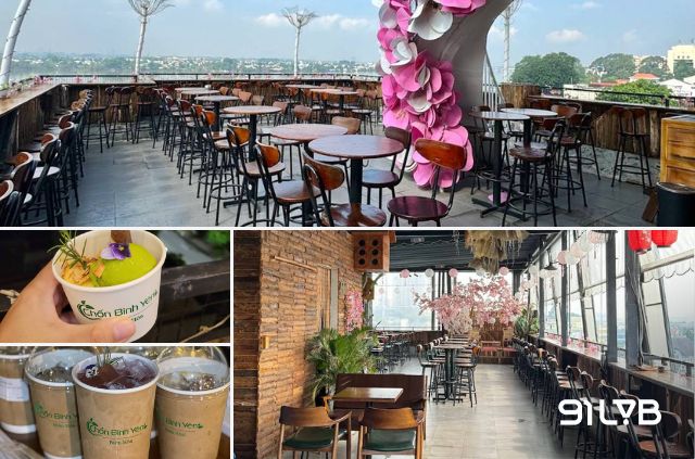 Sự kết hợp giữa khu vực ngoài trời và không gian trong nhà giúp trải nghiệm tại quán linh hoạt, phù hợp cho nhiều nhu cầu khác nhau