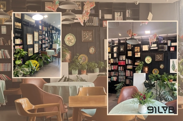 Tiệm rất thuận tiện để bạn đọc ngay quyển sách yêu thích vừa mua được ở nhà sách