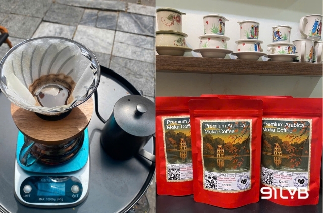 Một chiếc quán đơn sơ nhưng rất được lòng các vị khách Tây