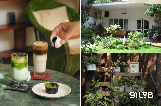 Hey Mango! Cafe Quận 10 mang cảm giác gần gũi với sân vườn nhỏ và nhiều góc ngồi xinh