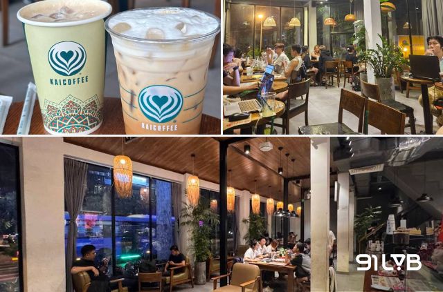 Một buổi tối tại KAICoffee trở nên dễ chịu hơn khi nhâm nhi ly cà phê mát lạnh và tận hưởng không khí yên tĩnh