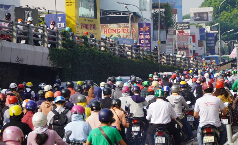Kẹt xe là đặc sản của Gò Vấp mỗi đầu ngày và giờ tan tầm