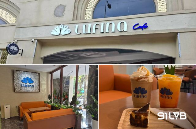 Lufina Café mang đến không gian hiện đại với tông màu ấm áp tạo cảm giác dễ chịu khi dừng chân thưởng thức cà phê