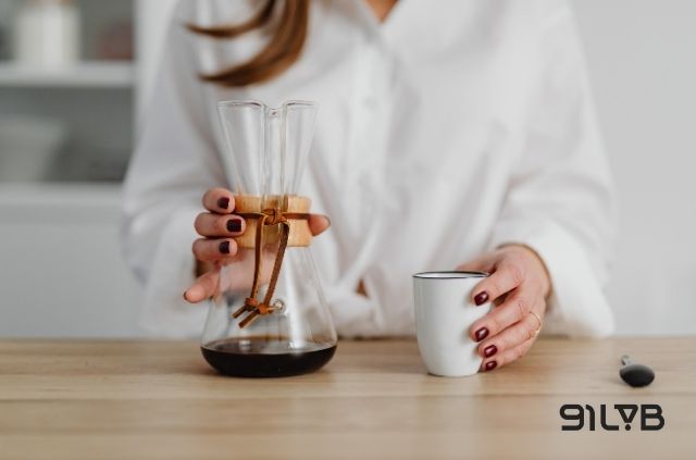 Chemex là một trong các phương pháp pha phù hợp với cà phê Burundi