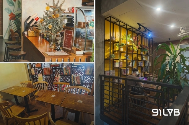 COCEVI Coffee and Chill là quán có không gian đa năng, có bầu không khí của quán cà phê sách vừa trí thức vừa gần gũi.