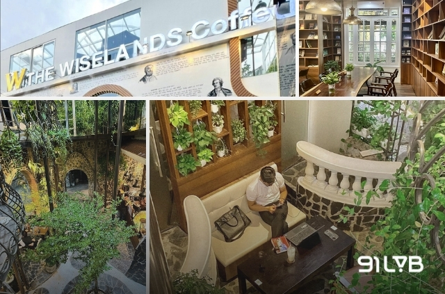 The Wiselands Coffee là quán cà phê quận 3 có sân vườn diện tích lớn nhất trong khu vực
