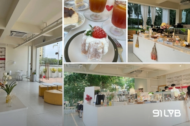 Cafe Forest là quán cà phê quận 7 có không gian xanh mướt theo phong cách Hàn Quốc tối giản với tông màu trắng vàng ấm
