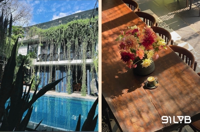 Saigon Chic mang thiết kế như một khu nghỉ dưỡng với điểm nhấn là hồ bơi ở trung tâm