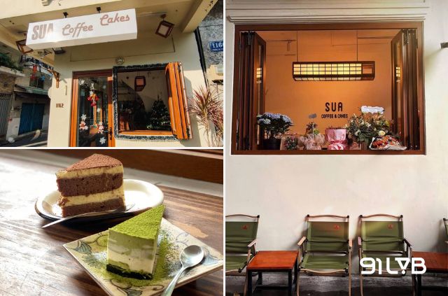 Sua Coffee & Cakes là điểm dừng chân quen thuộc của những ai yêu thích cà phê và bánh ngọt