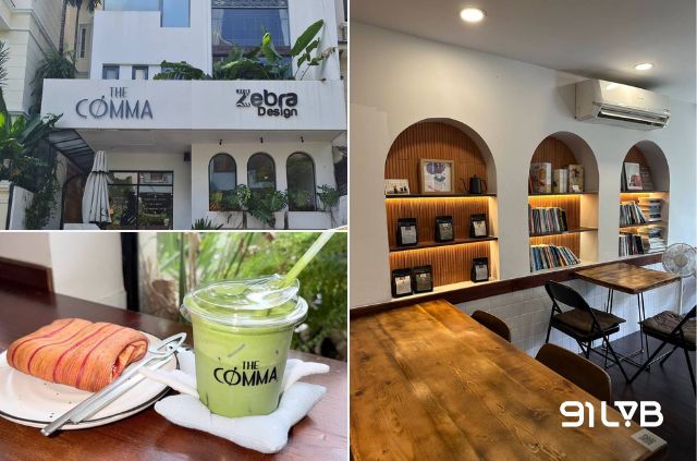 Từ khu vực bàn dài thích hợp cho làm việc đến những góc ngồi yên tĩnh hơn, The Comma tạo nên một không gian khá lý tưởng để dừng chân