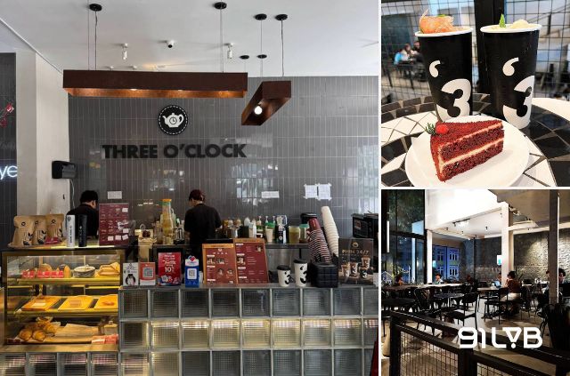 Three O’clock Coffee mang đến không gian hiện đại với quầy pha chế nổi bật và nhiều góc ngồi thoải mái
