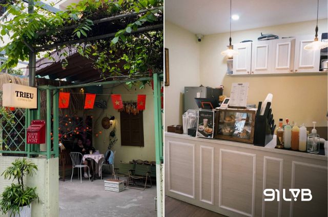 Triệu Coffee and Tea Quận 10 gây ấn tượng với không gian đơn giản, gần gũi và khá thoải mái