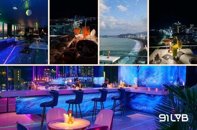 Buổi tối sang trọng tại một rooftop bar yên tĩnh là một ý tưởng hẹn hò rất đáng trải nghiệm