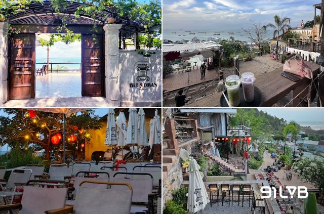Bụi Roman nằm trong hẻm nhỏ, không gian yên tĩnh và khá riêng tư