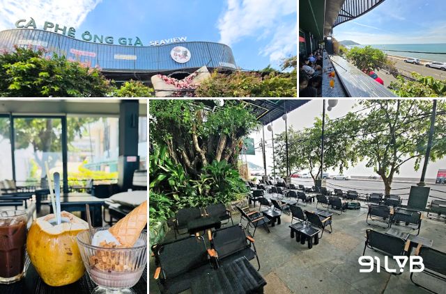 Cà phê Ông Già Seaview giữ trọn nét bình dị giữa lòng phố biển hào nhoáng