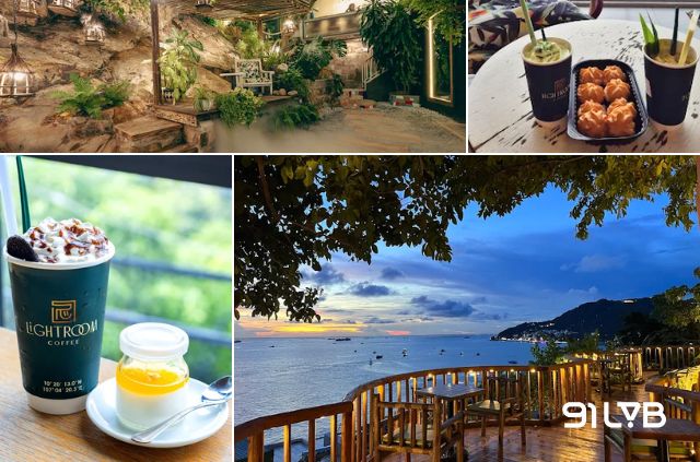 Lightroom Coffee nằm trên con đường dốc lên ngọn Hải Đăng với tầm nhìn bao quát biển Vũng Tàu