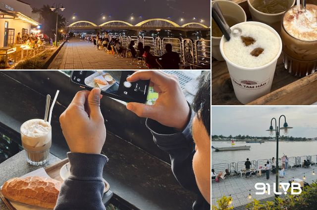 Tạm rời xa khói bụi thành phố để tận hưởng bầu không khí mát mẻ, trong lành ngay sát bờ sông tại Nhà Tam Hảo