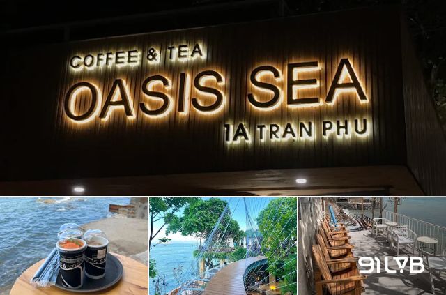 Tận dụng tối đa địa hình vách đá, OASIS SEA Coffee & Tea mở ra tầm nhìn bao quát ra đại dương