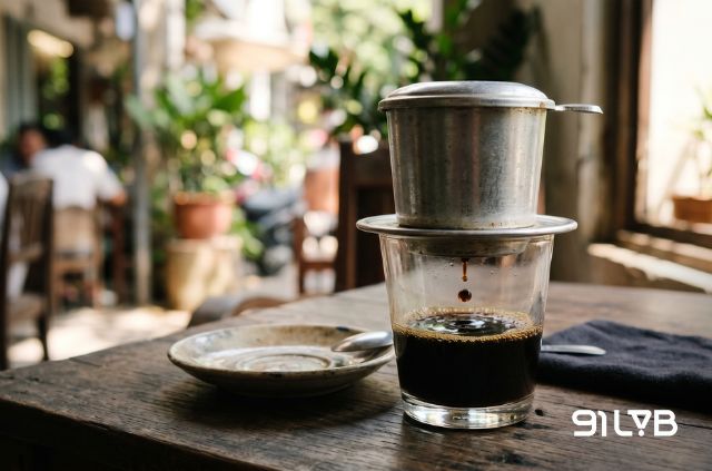 Hình ảnh chiếc phin cà phê nhỏ xinh đã trở thành một phần hơi thở của phố phường Việt Nam