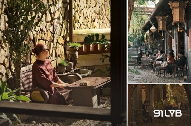 Thành cafe - 24 Văn Cao gây ấn tượng bởi lối bài trí nhã nhặn, ánh đèn vàng ấm áp cùng những giai điệu du dương êm ái.