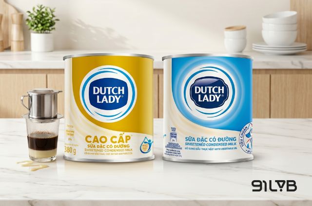 Sữa đặc Dutch Lady mang đến vị ngọt thanh khiết giúp giữ trọn vẹn mùi hương tự nhiên của sữa