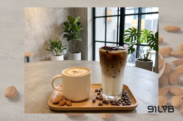Cà phê hạnh nhân là sự kết hợp ăn ý giữa cốt cà phê đậm đặc và sữa hạt êm ái