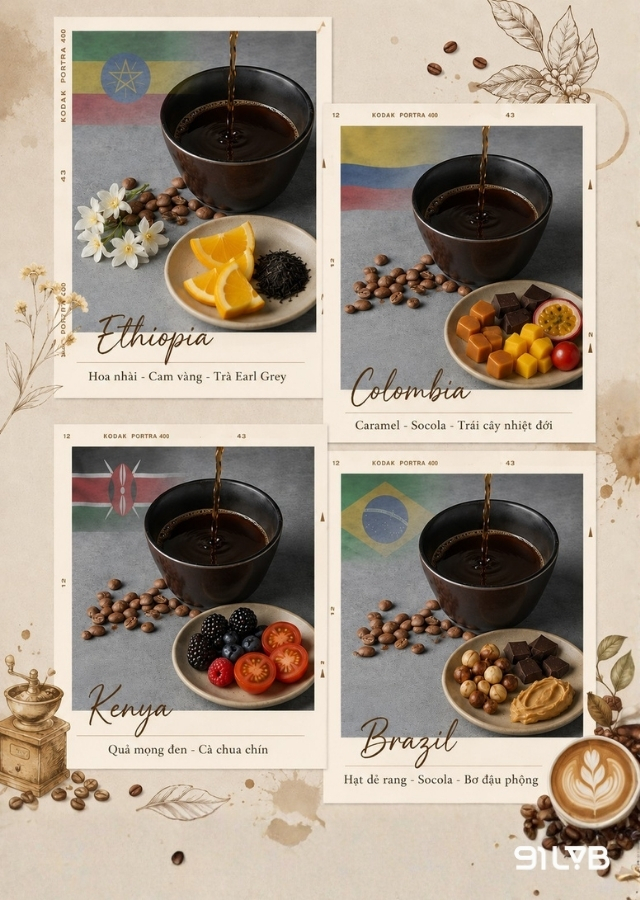 Cà phê pour over thường phù hợp với giống cà Arabica