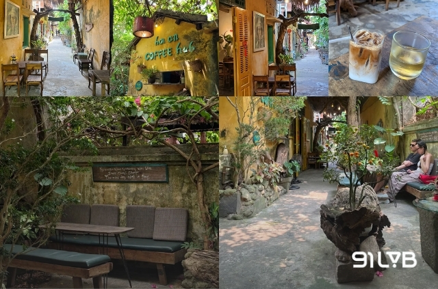Hoi An Coffee Hub có nét mộc mạc làm điểm nhấn, giúp bạn cảm nhận nhịp sống phố Hội theo cách chậm rãi nhất.