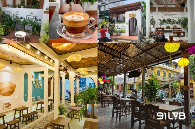 Olivier Coffee mang đến góc thư giãn lý tưởng nằm gần khu chợ trung tâm nhộn nhịp