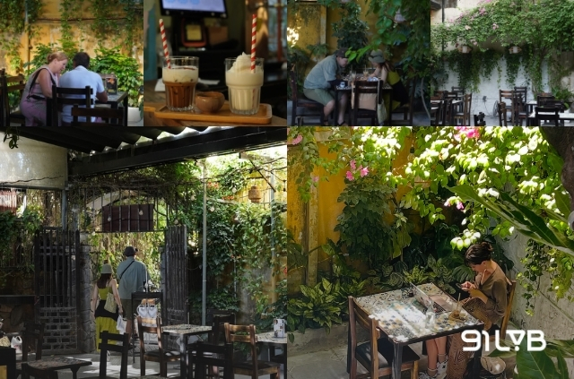 Phin Coffee Restaurant mang đậm phong cách nhà vườn Hội An nhưng vẫn giữ được nét hiện đại