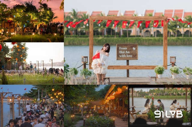 Trình Cafe & Bistro Hội An sở hữu view nhìn thẳng ra sông Hoài êm đềm